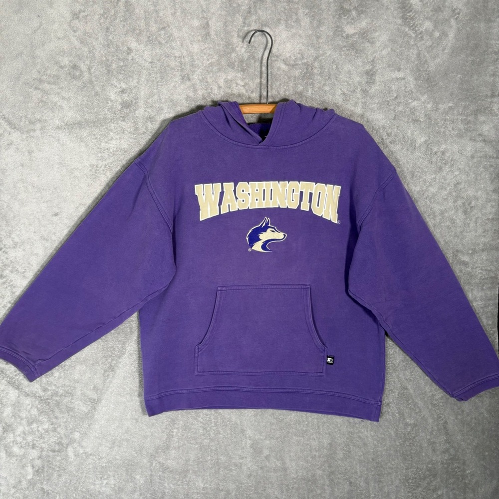 Starter University of Washington Huskies Hoodie Purple Mens Large NCAA College